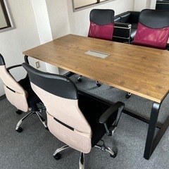 オフィス用テーブル×2 チェア4脚