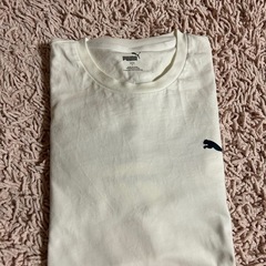 PUMA プーマ　ホワイト 長袖 Tシャツ　Lサイズ