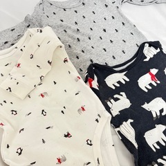 赤ちゃん新生児 50-70cmロンパース7点まとめ売り の画像