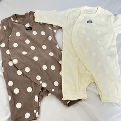 赤ちゃん新生児 50-70cmロンパース7点まとめ売り の画像