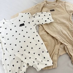 赤ちゃん新生児 50-70cmロンパース7点まとめ売り の画像