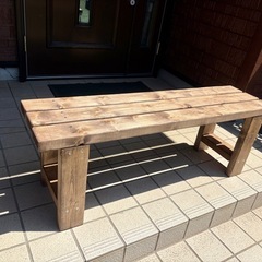 木製ベンチ 長さ1100×幅290×高さ390