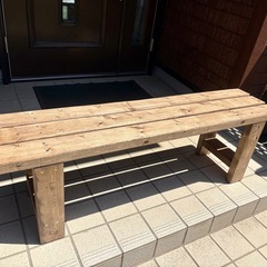 木製ベンチ 長さ1215×幅290×高さ390
