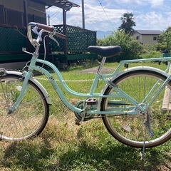 エメラルドグリーン 20インチ子供用自転車