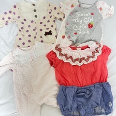 ベビー服 女の子 60-80cm　ロンパース11点 まとめ売り の画像
