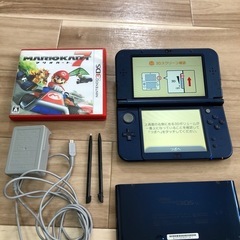 New 3DS LL【上下IPS液晶】＋スペア背面カバー＋ ソフ...