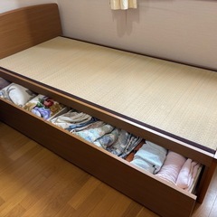 い草 シングルサイズ 置き畳 引き出し付き