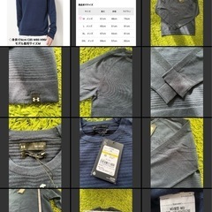 ※プロフ必読　【定価16500円】【新品未使用】UNDER ARMOUR メンズ ゴルフ 長袖セーター ネイビーMの画像