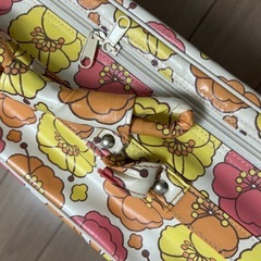 【訳あり】昭和レトロ　花柄ボストンバッグの画像
