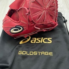 【新品同様】一般軟式アシックス　ゴールドステージ投手用