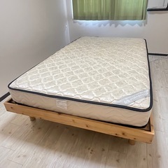 ☆セミダブルすのこベッド&コイルマット☆