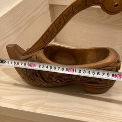 木製　ヴィンテージ　靴　木靴　木彫り 木製 の画像