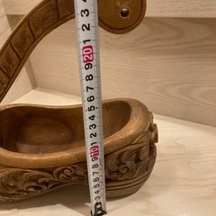 木製　ヴィンテージ　靴　木靴　木彫り 木製 の画像