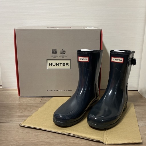 HUNTER ハンター ハンター レディース オリジナル リファインド グロス ショート ネイビー 25cm WFS1098RGL