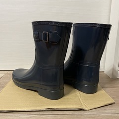 HUNTER ハンター ハンター レディース オリジナル リファインド グロス ショート ネイビー 25cm WFS1098RGLの画像
