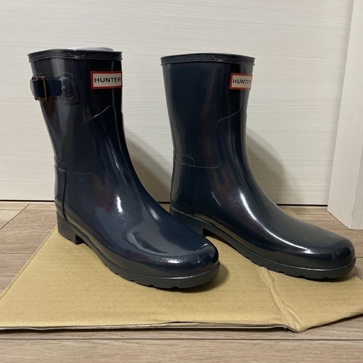 HUNTER ハンター ハンター レディース オリジナル リファインド グロス ショート ネイビー 25cm WFS1098RGL