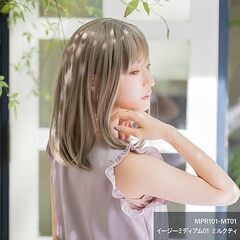 【新品・未使用】クラッセ　イージーミディアム フルウィッグ ウィッグ ファッション ミディアム セミロング 自然 耐熱 ウィッグネット付きの画像