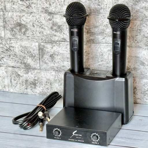SOUND PURE ワイヤレスマイク・アンプセット JVC ワイヤレスアンプ マイクセット [サウンドショップソシヤル]