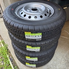 新品ダンロップ145/80 R12タイヤホイール4本セット