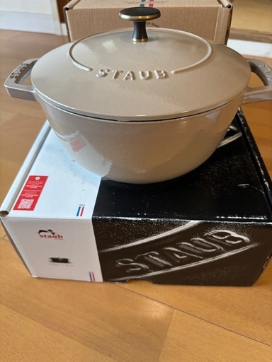 【入手困難】staub ストウブ 「 ワナベ リネン L 20cm