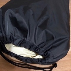 🉐☔️リュック型✨通勤・通学レインコート LLアイボリー ☔🚲ほぼ新品1回使用美品✨の画像
