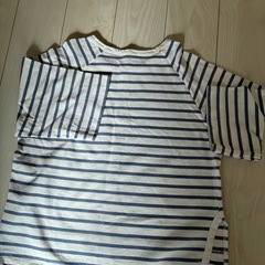 URBAN RESEARCH ボーダー五分袖 トップスの画像