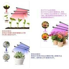 LED 植物育成ライト 60LED 3本チューブ 植物成長促進用ランプ 野菜育成の画像