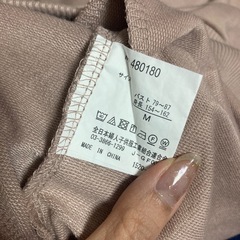 くすみピンク 半袖パーカー Mの画像