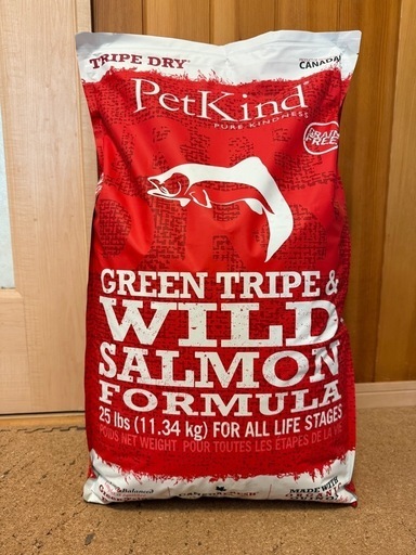 【未使用】ペットカインドドライプドライ　ワイルドサーモン11.34kg