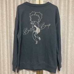 Betty Boop スウェット チャコールグレー  Mの画像