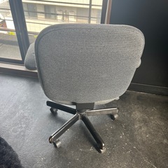 グレー　黒 チェア　椅子の画像