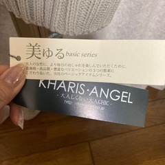 厚手ニット グレージュの画像