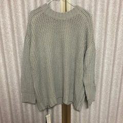 厚手ニット グレージュ