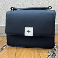 LACOSTE ショルダーバッグ ハンドバッグ 2way ブラック