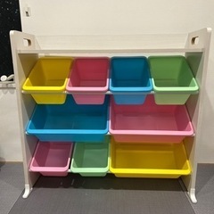 美品　子ども　おもちゃラック