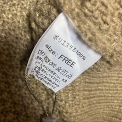 厚手ニット キャメル Fの画像