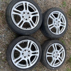 スパルコ　17インチ アルミホイールタイヤ付き　 4本SETセット