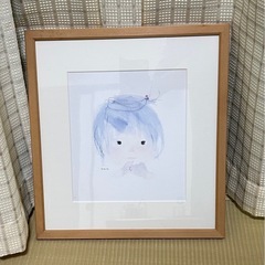 いわさきちひろ色紙入り額縁と色紙３枚セット