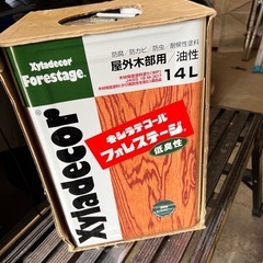 未使用品　キシラデコール14L タンネングリーン