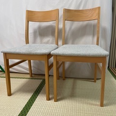 1脚800円 2脚は1300円 ダイニングチェア ウッドカラー