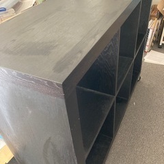 オープンシェルフ　木製　どっしり重厚感の画像
