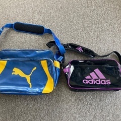 adidasとPUMAのショルダーバッグ スポーツバッグ
