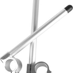 【新品・未使用】SZYUMO スポーツのオートバイ7/8 22mm CNCはハンドルバーの管のフォークのClipons (51mm, シルバー)の画像