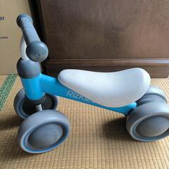 リズキッズバイク青 三輪車 室内使用 