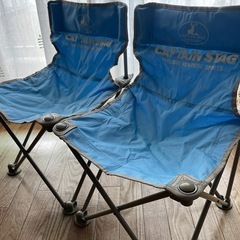 キャプテンスタッグ　折りたたみチェア　2脚