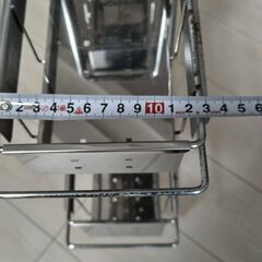 ◆◆隙間収納 ステンレス３段引き出し機能付き　美品！◆◆の画像