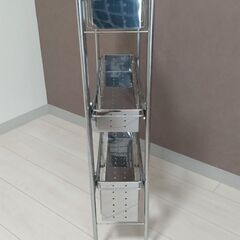 ◆◆隙間収納 ステンレス３段引き出し機能付き　美品！◆◆の画像