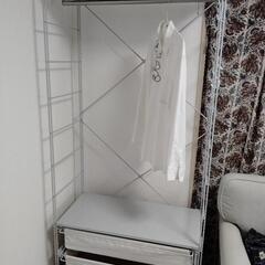 無印良品 スリムハンガー シェルフの画像