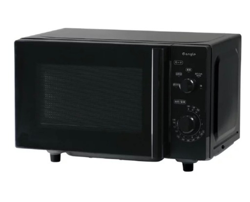 e angle製の電子レンジ（17L）ブラック
