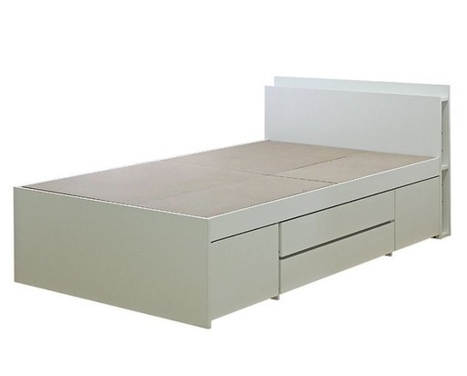 ★美品！収納付きセミダブルベッド GOKUMIN スプリングマットレス付★